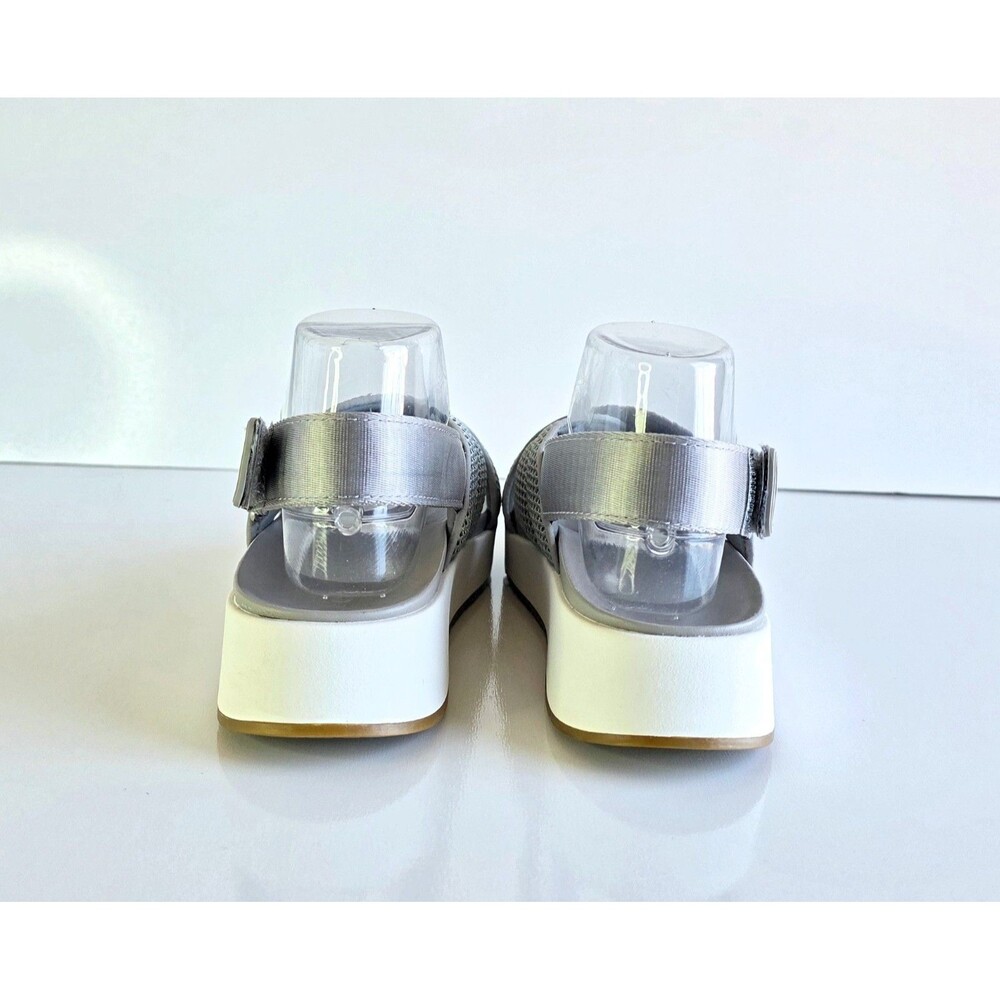 UGG Women's Nella Sandals Gray Slingback Sz 9 40 Mesh Platform Criss Cross - Picture 12 of 14